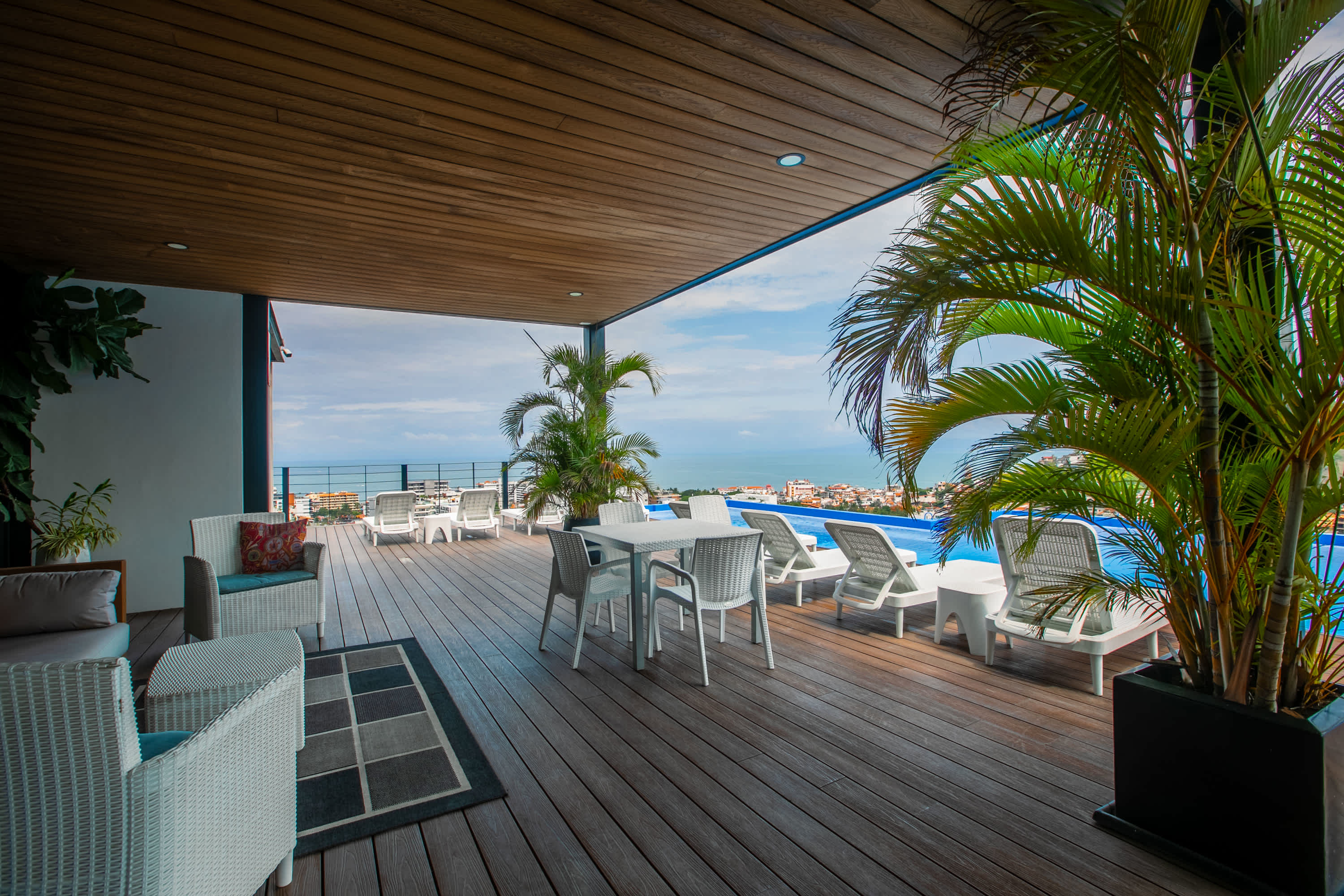 Rooftop infinity pool